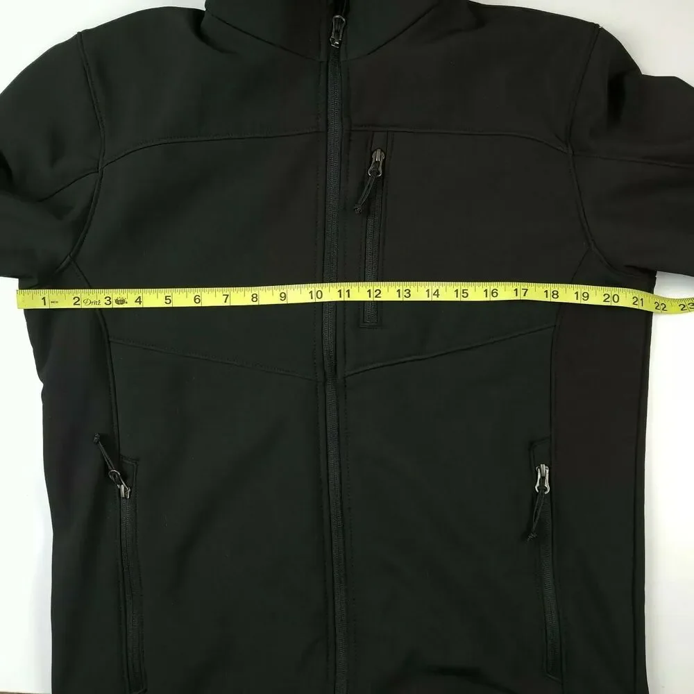 Mens TSLA Softshell Jacket SZ Small Black